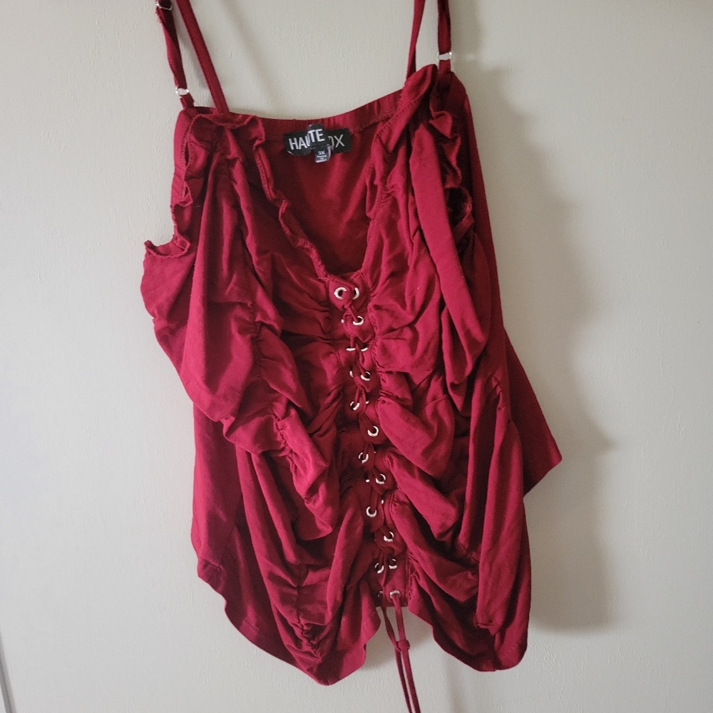💫3for$20💓3X hot fox red scrunch top